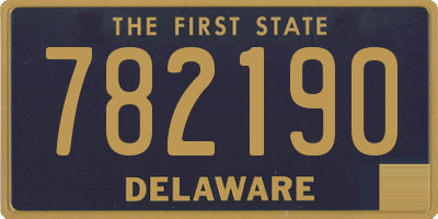 DE license plate 782190