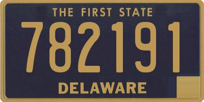 DE license plate 782191