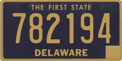 DE license plate 782194
