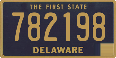 DE license plate 782198
