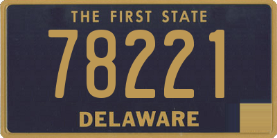 DE license plate 78221