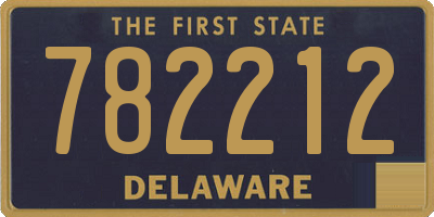 DE license plate 782212