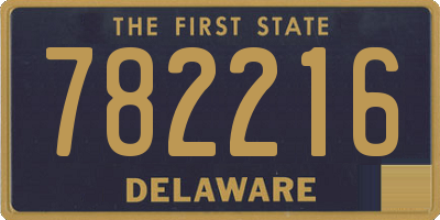 DE license plate 782216