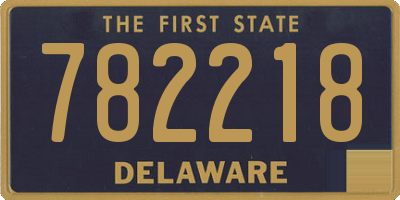 DE license plate 782218