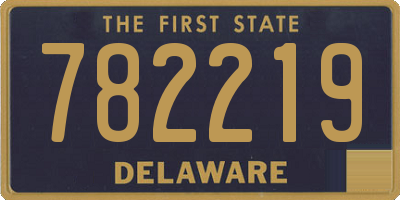 DE license plate 782219
