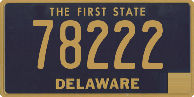 DE license plate 78222