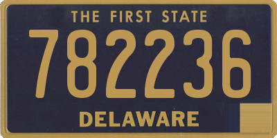 DE license plate 782236