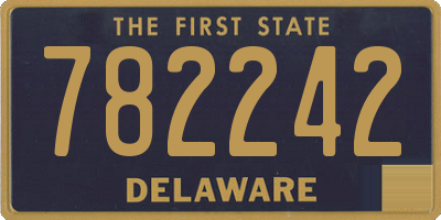 DE license plate 782242