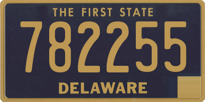DE license plate 782255