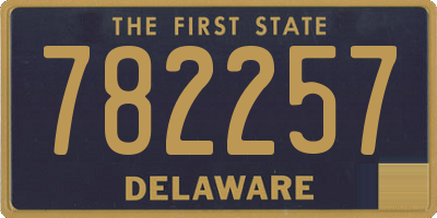 DE license plate 782257
