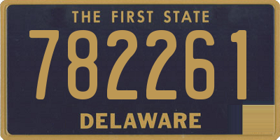 DE license plate 782261