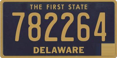 DE license plate 782264
