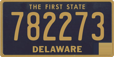 DE license plate 782273