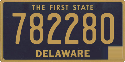 DE license plate 782280