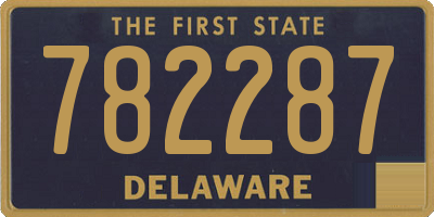 DE license plate 782287