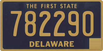 DE license plate 782290