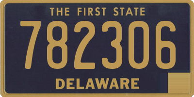 DE license plate 782306