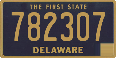 DE license plate 782307