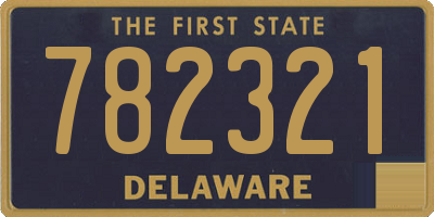 DE license plate 782321
