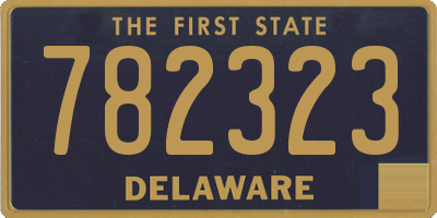 DE license plate 782323