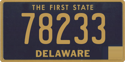 DE license plate 78233