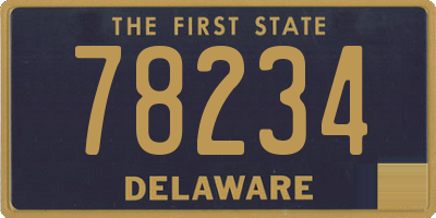 DE license plate 78234