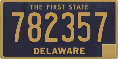 DE license plate 782357