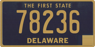DE license plate 78236