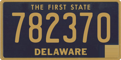 DE license plate 782370