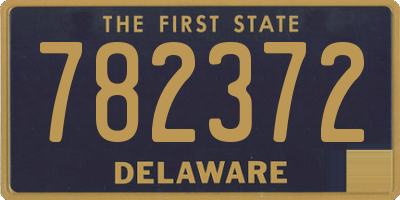 DE license plate 782372