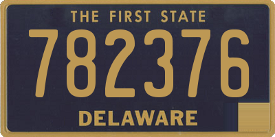 DE license plate 782376