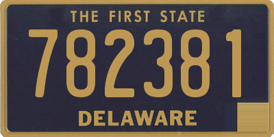 DE license plate 782381