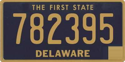 DE license plate 782395