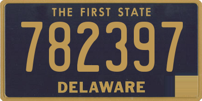 DE license plate 782397