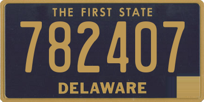 DE license plate 782407