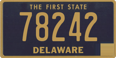 DE license plate 78242