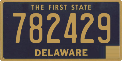 DE license plate 782429