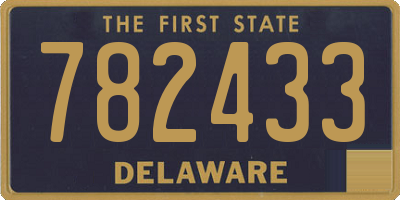 DE license plate 782433