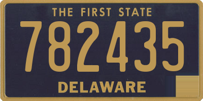 DE license plate 782435