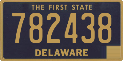 DE license plate 782438