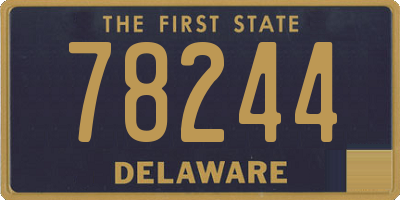 DE license plate 78244