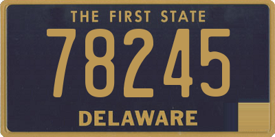 DE license plate 78245