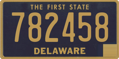 DE license plate 782458