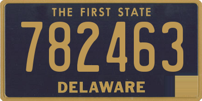 DE license plate 782463