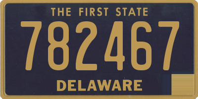 DE license plate 782467