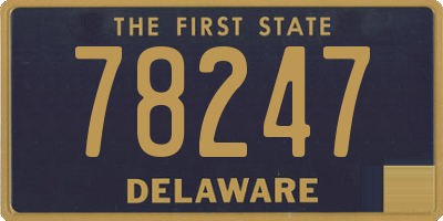DE license plate 78247