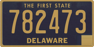 DE license plate 782473