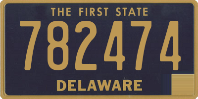 DE license plate 782474
