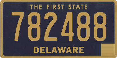DE license plate 782488