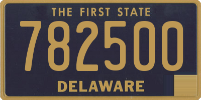 DE license plate 782500